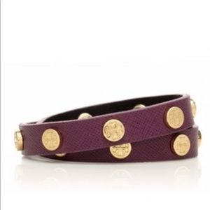 **SOLD**Tory Burch Double Wrap Logo Bracelet